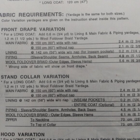 Vintage Swing Coat Sewing Pattern Retro 90s MacPhee Workshop - Picture 11 of 16